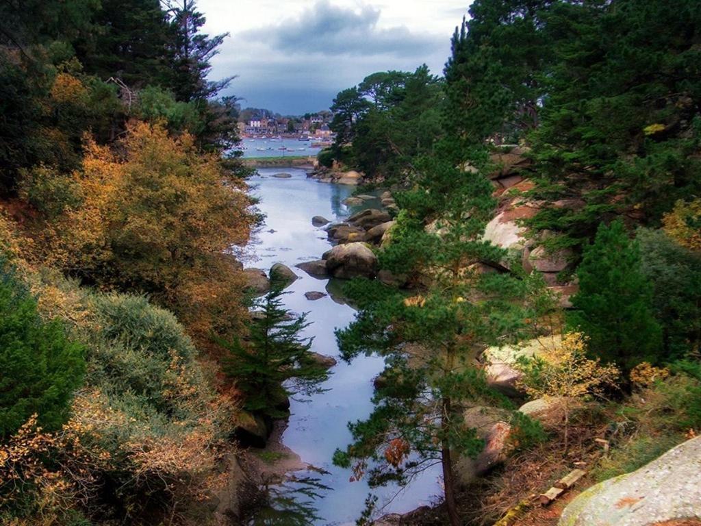 La Presqu' Ile Du Lenn Face A La Mer Appartement Louannec Buitenkant foto